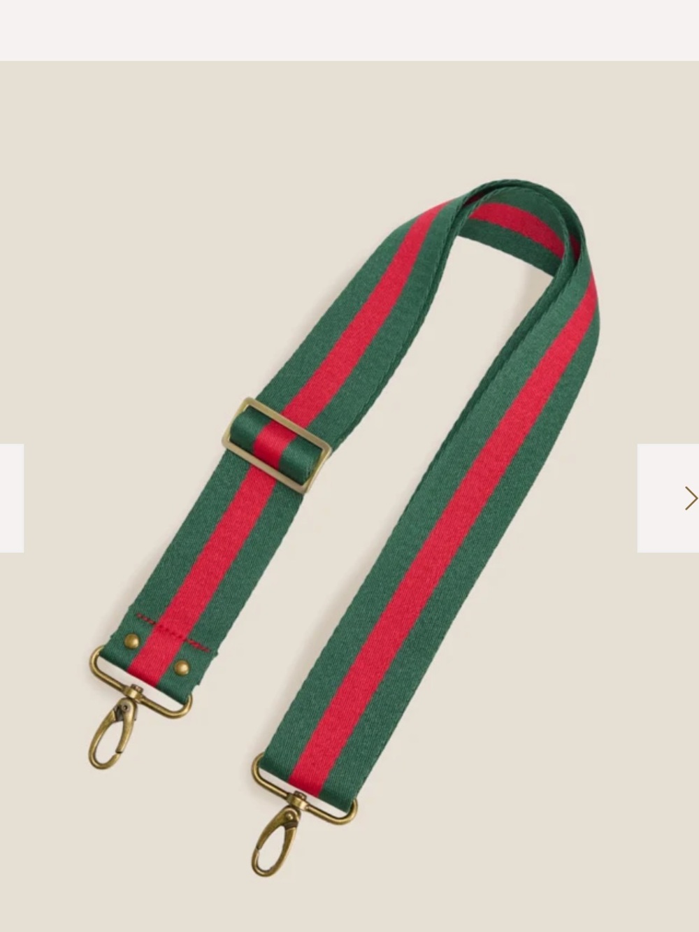 Parker Thatch -
Adjustable crossbody strap, racer stripe